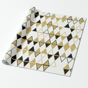 Papier Cadeau Motif abstrait géométrique sans soudure de sha col