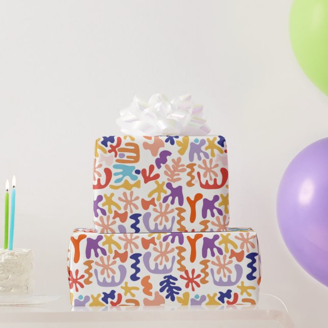 Papier Cadeau Motif Abstrait Matisse (Cadeaux de fête)