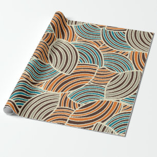 Papier Cadeau Motif abstrait sans couture avec l'image de géome