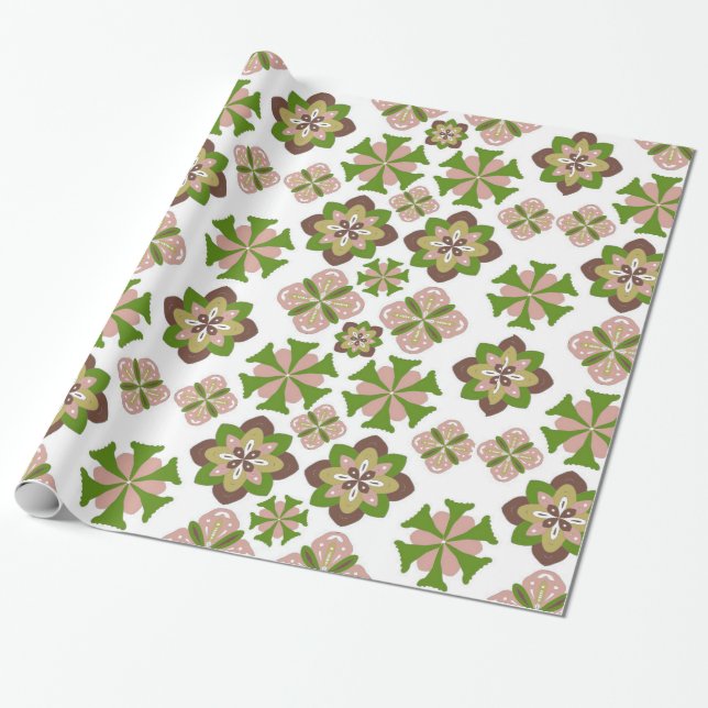 Papier Cadeau motif Abstrait sans soudure (Déroulé)