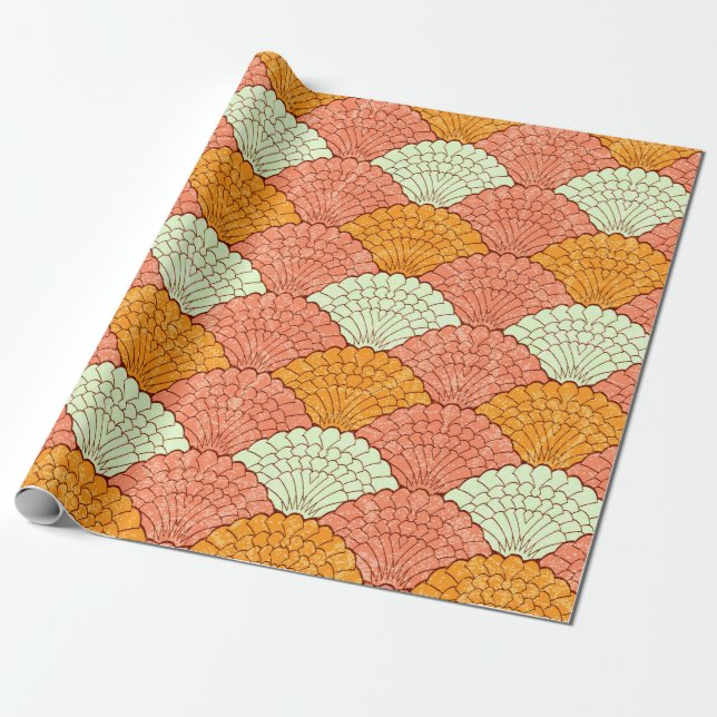 Papier Cadeau motif Abstrait sans soudure, arrière - plan de déc (Déroulé)