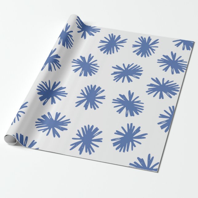 Papier Cadeau motif Abstrait sans soudure avec formes dessinées  (Déroulé)