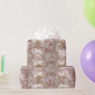 Papier Cadeau Motif Abstrait Soie Rosée Rose Élégante