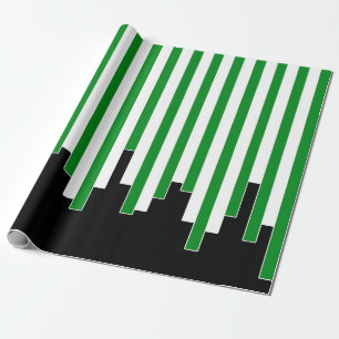Papier Cadeau motif Abstrait - vert