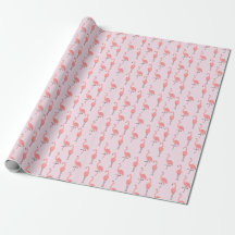 Motif aléatoire d'oiseau flamant rose
