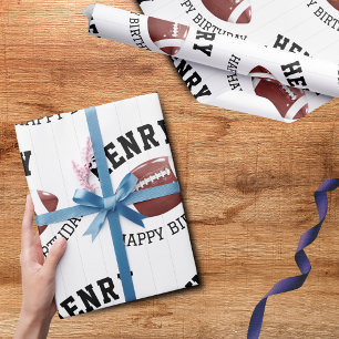 Papier Cadeau Motif américain de football