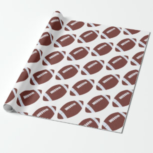 Papier Cadeau Motif américain de football Gridiron Ball