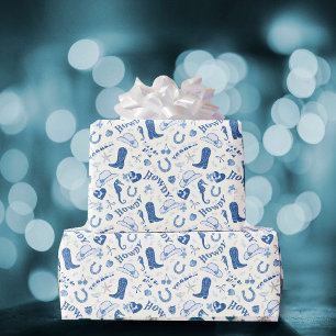 Papier Cadeau Motif amusant de club de bach Cowgirl côtière