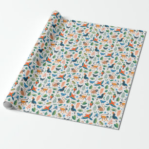 Papier Cadeau Motif animal de la forêt tropicale