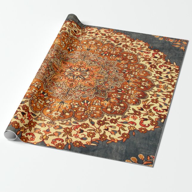 Papier Cadeau Motif antique persan (Déroulé)