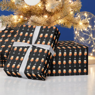 Papier Cadeau Motif Aperol Spritz
