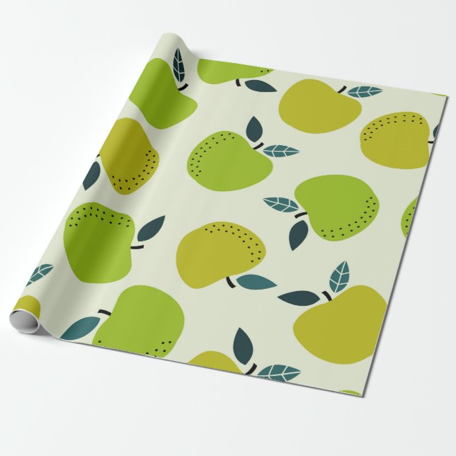 Papier Cadeau Motif Apple sans soudure. Illustration du thème de (Déroulé)
