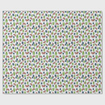 Motif aquarelle de coléoptères et papillons