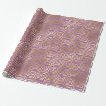 Papier Cadeau Motif Art Déco or et violet<br><div class="desc">Papier d'emballage métallisé art déco or et violet.</div>