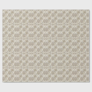 Papier Cadeau Motif artistique floral paisley royal élégant