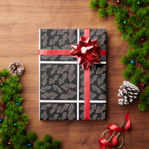 Papier Cadeau Motif au chocolat noir