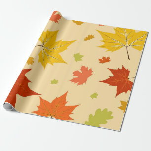 Papier Cadeau Motif automne