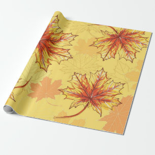 Papier Cadeau Motif automne