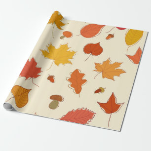 Papier Cadeau Motif automne