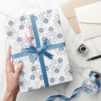 Papier Cadeau Motif avec éco symbole sur arrière - plan blanc