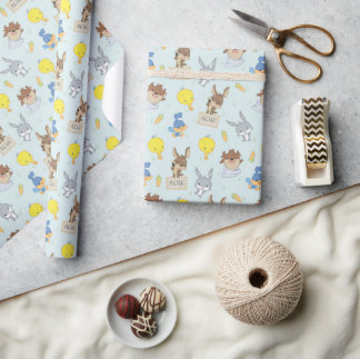 Papier Cadeau MOTIF Baby shower LOONEY TUNES™