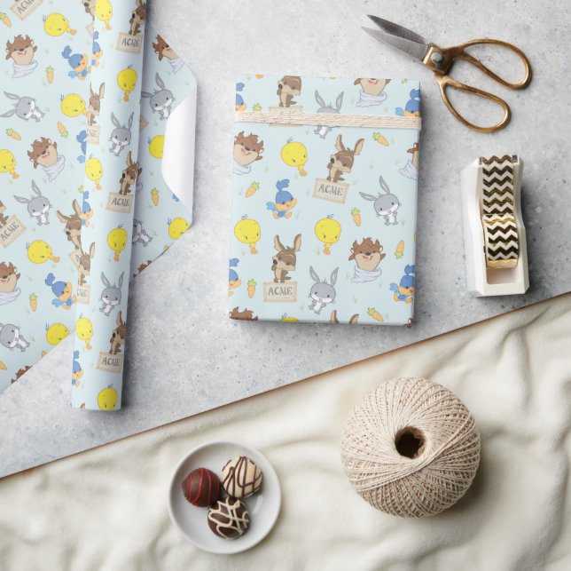 Papier Cadeau MOTIF Baby shower LOONEY TUNES™ (Artisanat)
