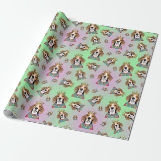 Papier Cadeau motif beagle