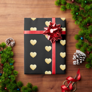 Papier Cadeau Motif Black Gold