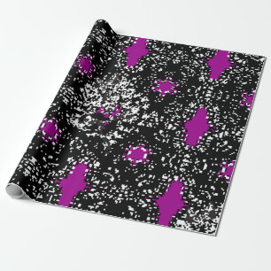 Papier Cadeau Motif blanc classique oriental sans charme. VINTAG