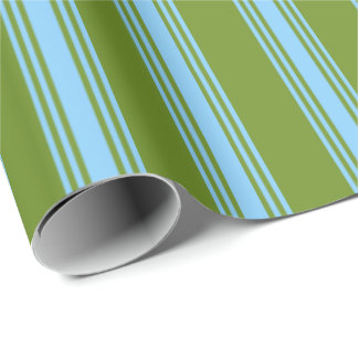 Papier Cadeau Motif bleu bleu ciel et vert