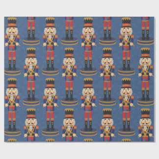 Papier Cadeau Motif bleu de batteur de soldat de jouet de