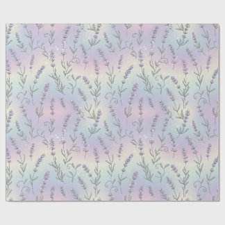 Papier Cadeau Motif botanique Rêves de Lavande Pastel
