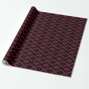 Papier Cadeau Motif bourguignon et diamant noir