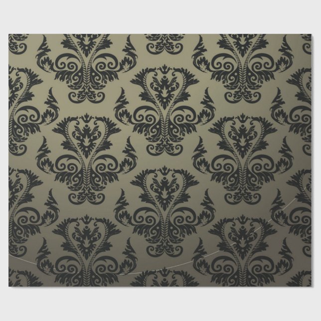 Papier Cadeau Motif brocart (Plat)