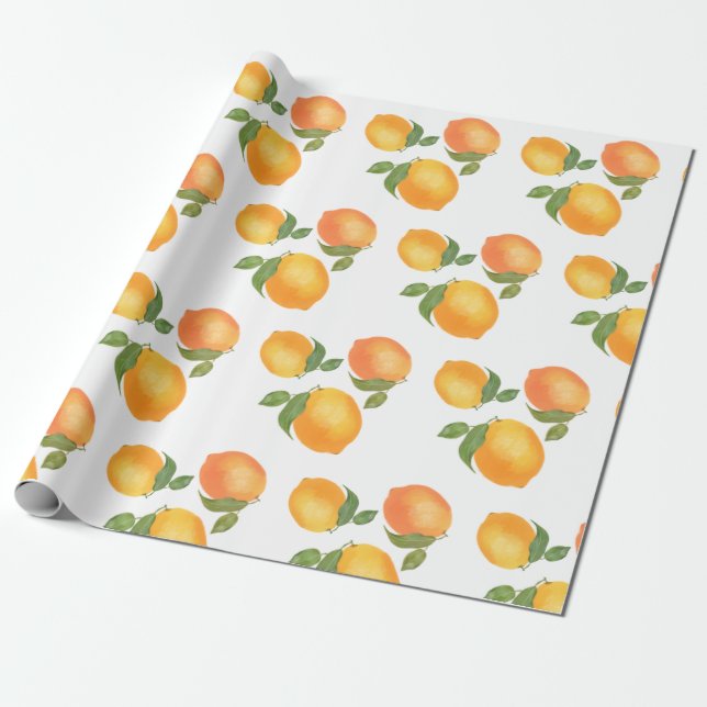 Papier Cadeau motif cadeau Sukkot enveloppant le citron (Déroulé)
