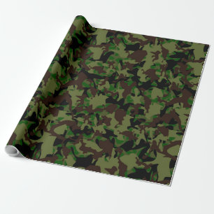 Papier Cadeau Motif Camo de l'armée