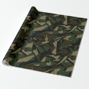 Papier Cadeau Motif Camo de l'armée artistique