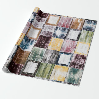 Papier Cadeau Motif carré coloré
