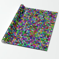 Motif carré multicolore de tuiles (arrière - plan