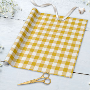 Papier Cadeau Motif Carreaux Gingham Rétro en Couleurs Pastel
