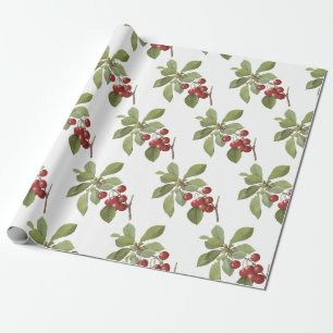 Papier Cadeau Motif cerise