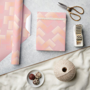 Papier Cadeau Motif Chevron Pastel Doux