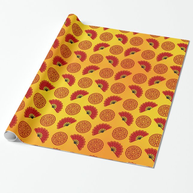 Papier Cadeau Motif chinois (Déroulé)
