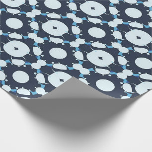 Papier Cadeau Motif circulaire abstrait avec des éléments géomét