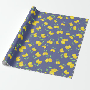 Papier Cadeau Motif citron