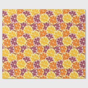 Papier Cadeau Motif citrus 