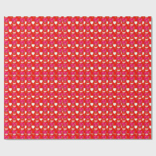Papier Cadeau Motif Cœurs Douceurs