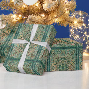 Papier Cadeau Motif coloré de tapis persan