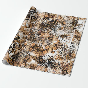 Papier Cadeau Motif coloré, Leopard, Zèbre, Camouflage