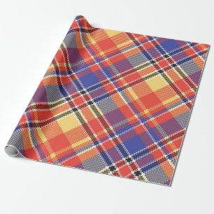 Papier Cadeau Motif Colorfull tendance géométrique Vintage